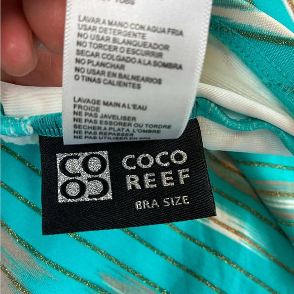 CoCo Reef 38DD One Piece Striped Swimsuit - Picture 10 of 13